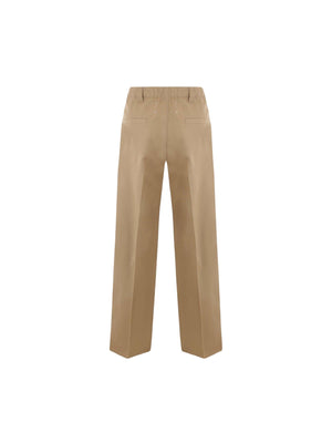 Wide-leg Drill Trousers-MAISON MARGIELA-JOHN JULIA