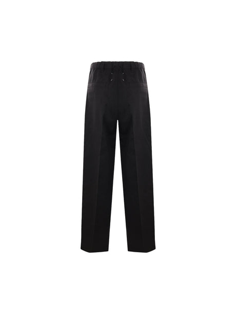 Wide-leg Drill Trousers-MAISON MARGIELA-JOHN JULIA