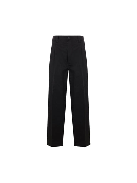 Wide-leg Drill Trousers-MAISON MARGIELA-JOHN JULIA