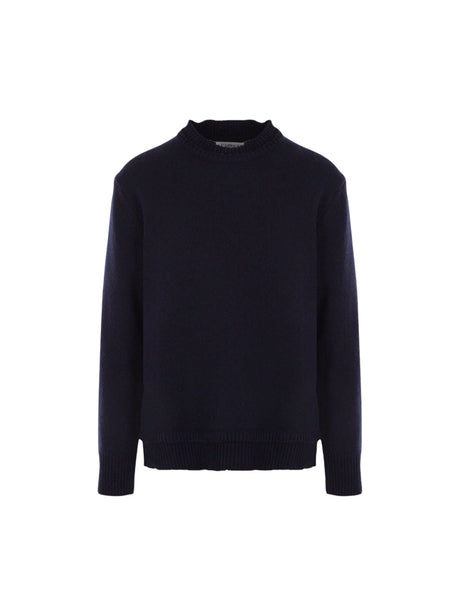 Wool, Cotton and Linen Sweater-MAISON MARGIELA-JOHN JULIA