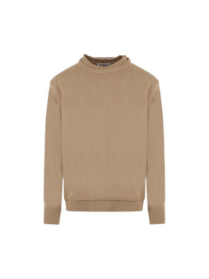 Wool, Cotton and Linen Sweater-MAISON MARGIELA-JOHN JULIA