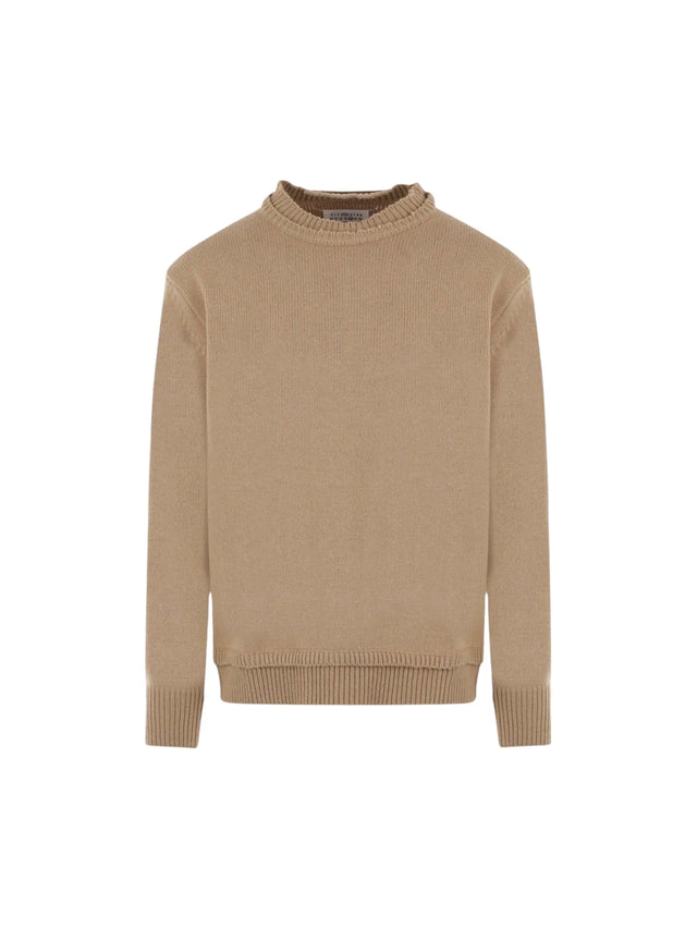 Wool, Cotton and Linen Sweater-MAISON MARGIELA-JOHN JULIA