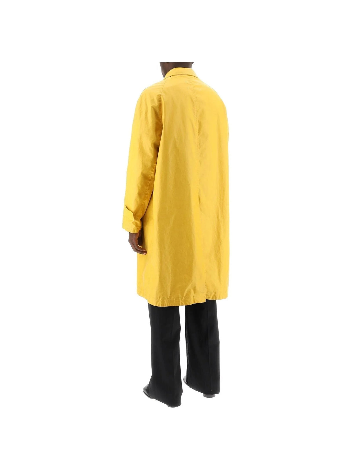 Worn-Out Coated Cotton Trench Coat - Men > Clothing > Outerwear > Trench coats and Rain coats