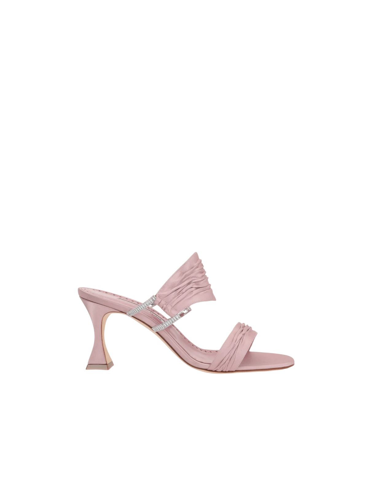 Chinap Satin Mule Sandals-MANOLO BLAHNIK-JOHN JULIA