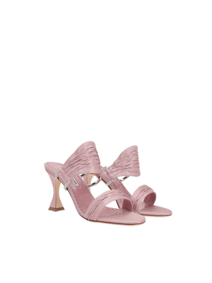 Chinap Satin Mule Sandals-MANOLO BLAHNIK-JOHN JULIA