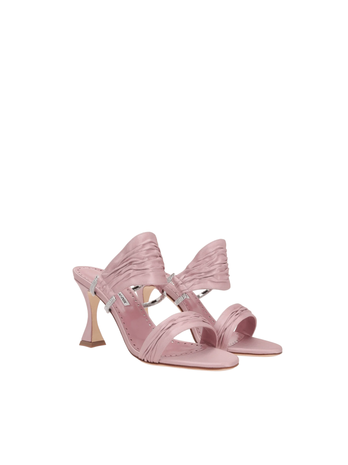 Chinap Satin Mule Sandals-MANOLO BLAHNIK-JOHN JULIA