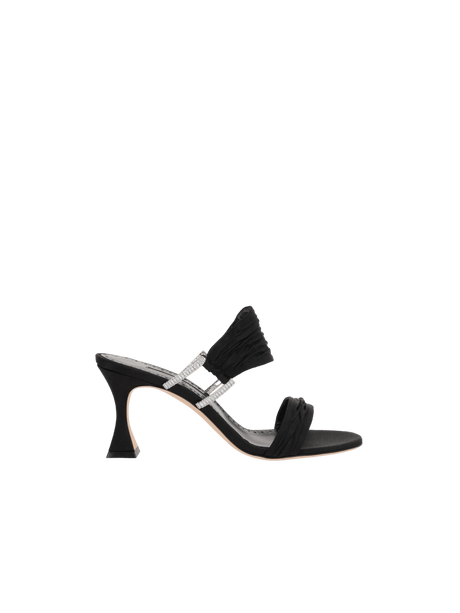 Chinap Satin Mule Sandals-MANOLO BLAHNIK-JOHN JULIA