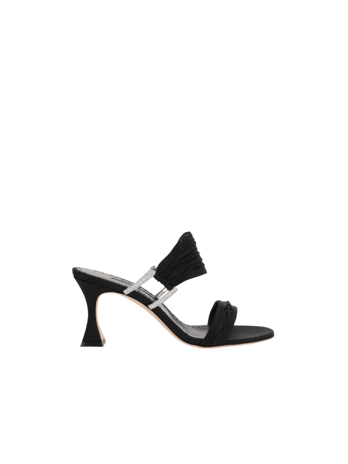 Chinap Satin Mule Sandals-MANOLO BLAHNIK-JOHN JULIA