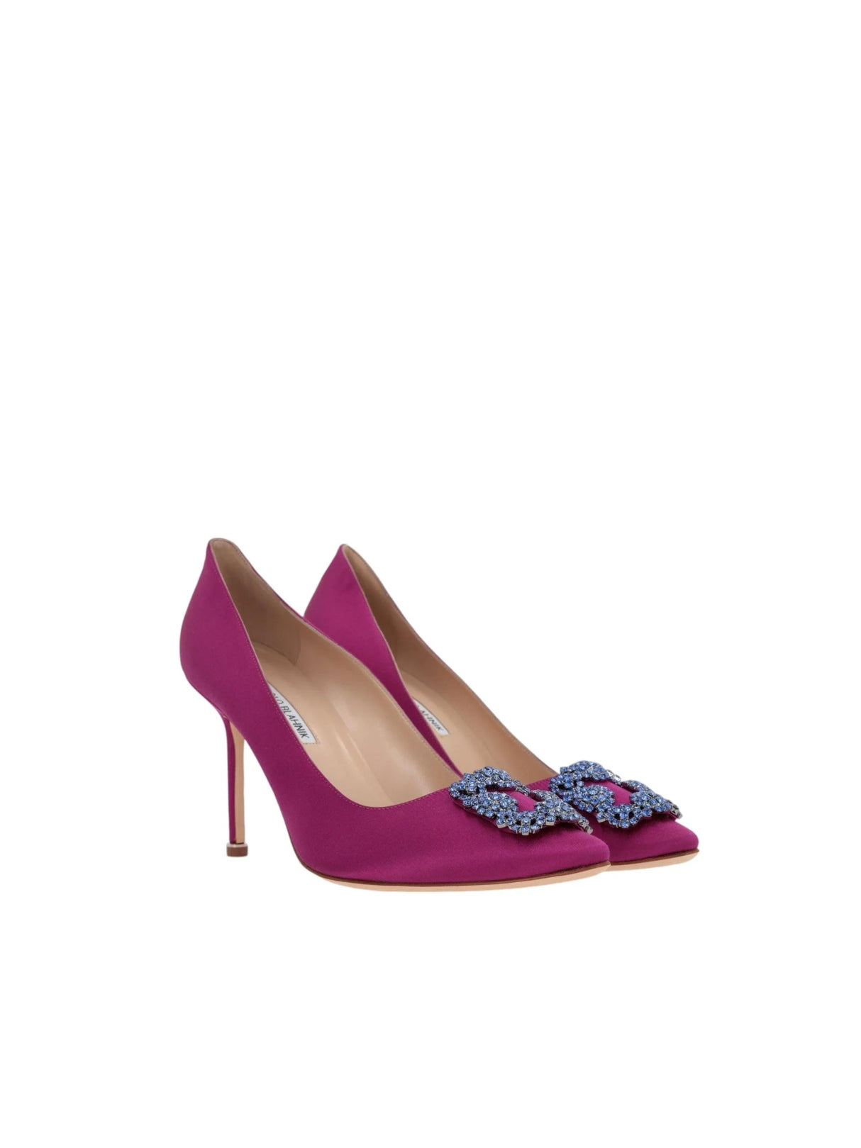 Hangisi Satin Pumps-MANOLO BLAHNIK-JOHN JULIA