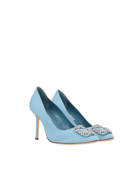 Hangisi Satin Pumps-MANOLO BLAHNIK-JOHN JULIA