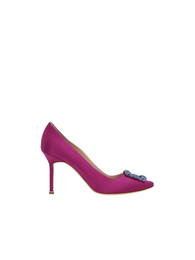 Hangisi Satin Pumps-MANOLO BLAHNIK-JOHN JULIA