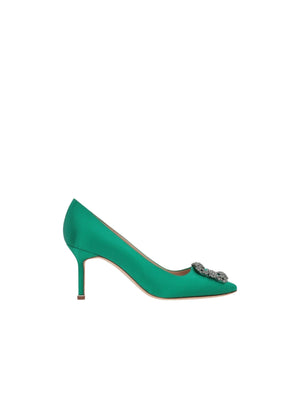 Hangisi Satin Pumps-MANOLO BLAHNIK-JOHN JULIA