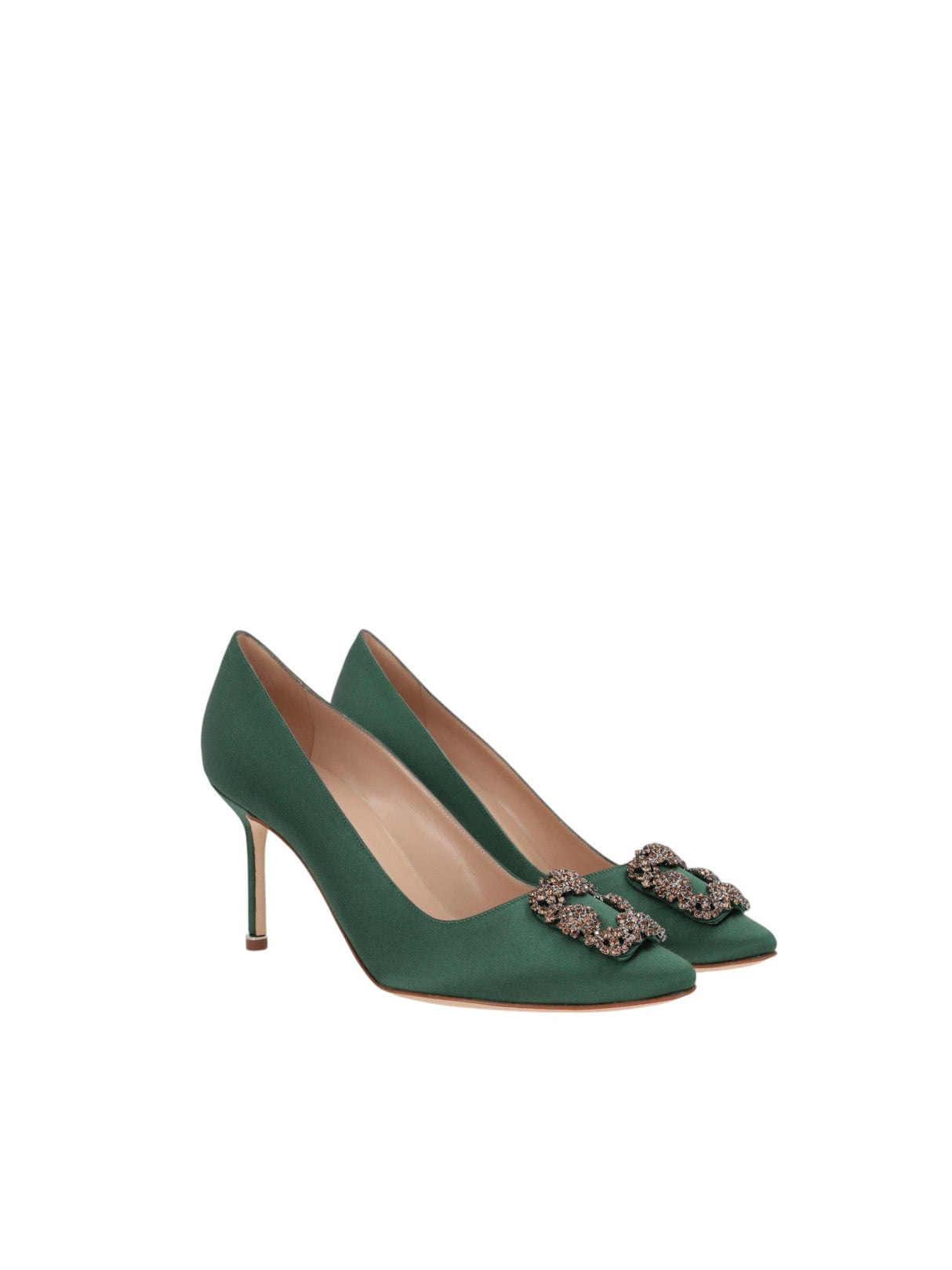 Hangisi Satin Pumps-MANOLO BLAHNIK-JOHN JULIA