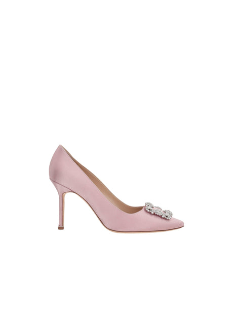 Hangisi Satin Pumps-MANOLO BLAHNIK-JOHN JULIA