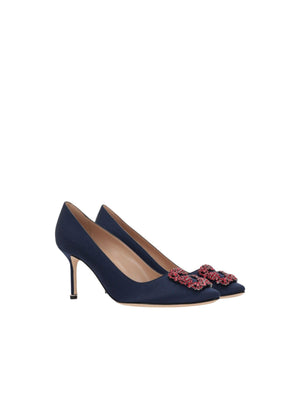 Hangisi Satin Pumps-MANOLO BLAHNIK-JOHN JULIA