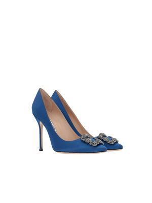 Hangisi Satin Pumps-MANOLO BLAHNIK-JOHN JULIA