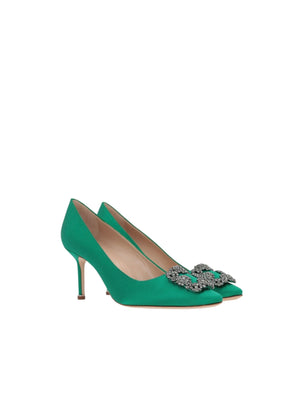 Hangisi Satin Pumps-MANOLO BLAHNIK-JOHN JULIA