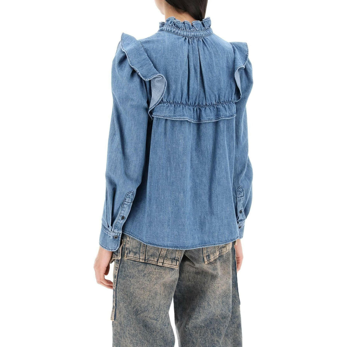 Blue Idety Denim Shirt MARANT ETOILE JOHN JULIA.