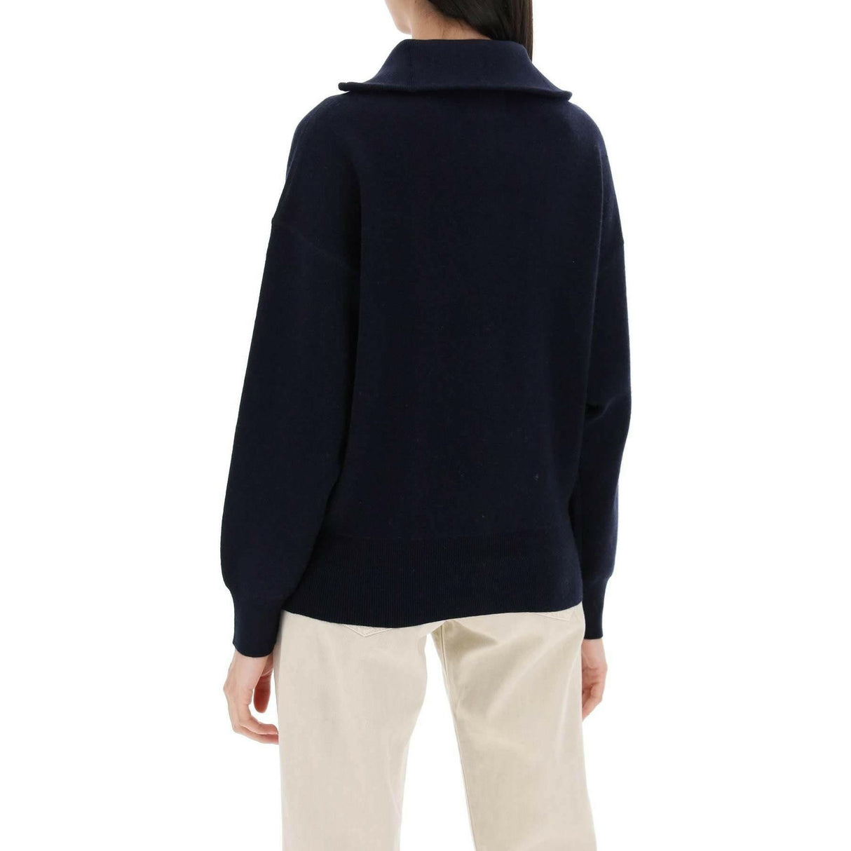 Mightnight Blue Azra Knit Jacquard Sweater MARANT ETOILE JOHN JULIA.