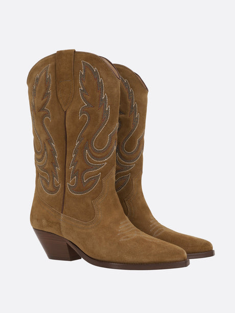 Duerto Suede Western Boots-ISABEL MARANT-JOHN JULIA