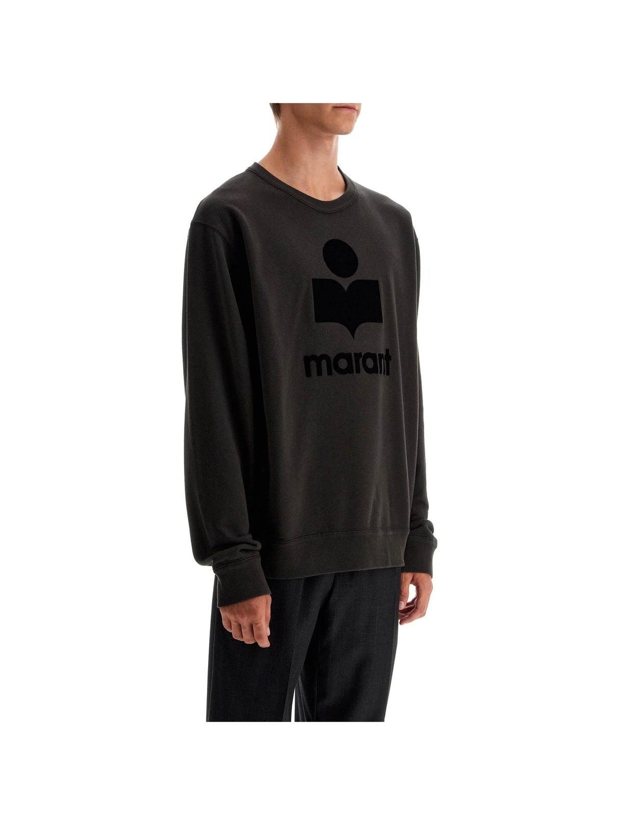 MARANT-Mikoy Flocked Logo Sweatshirt-JOHN JULIA