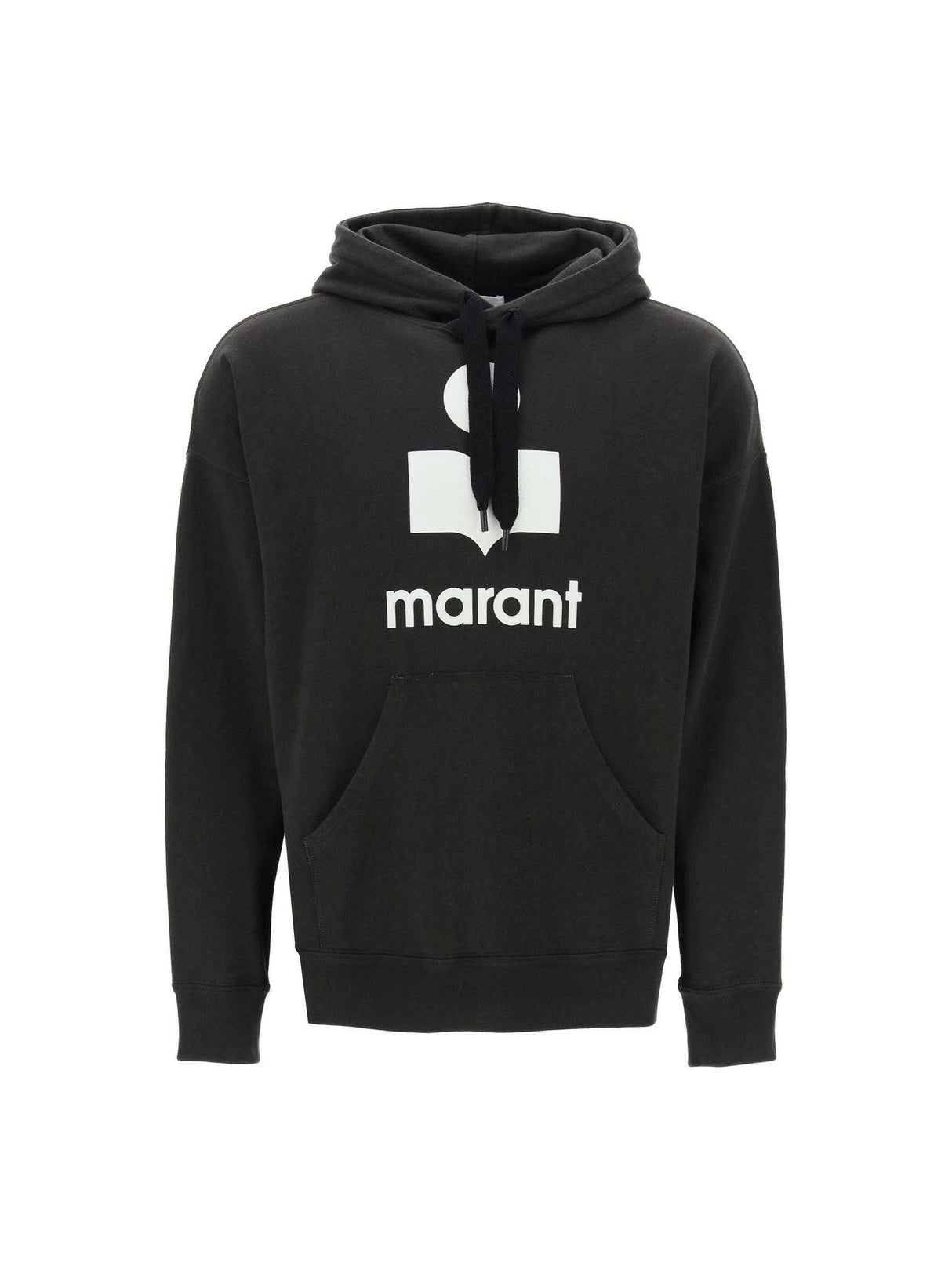 MARANT-Miley Flocked Logo Hoodie-JOHN JULIA