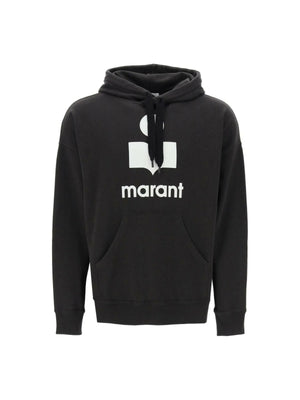 MARANT-Miley Flocked Logo Hoodie-JOHN JULIA