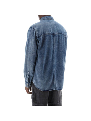 MARANT-Stone-washed Denim Overshirt-JOHN JULIA