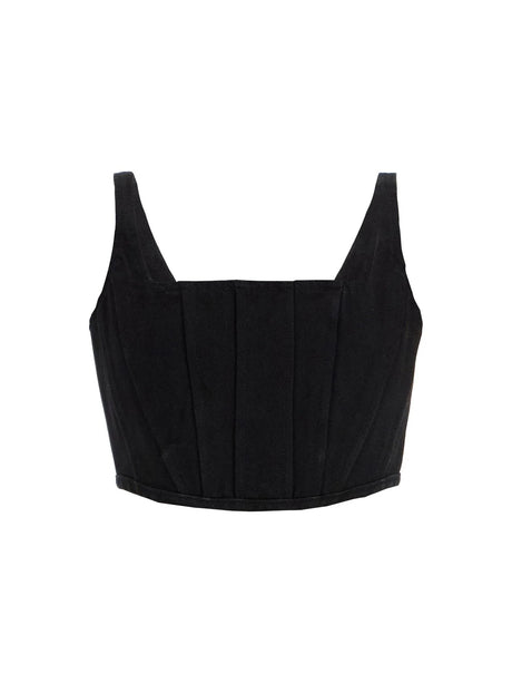 Denim Bustier Top-Marc Jacobs-JOHN JULIA