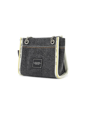 The Denim Chain Crossbody Tote Bag