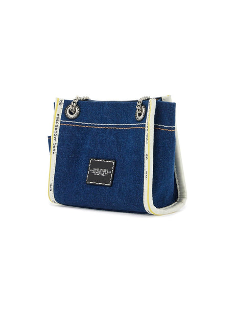 MARC JACOBS-Denim Chain Crossbody Tote Bag-JOHN JULIA