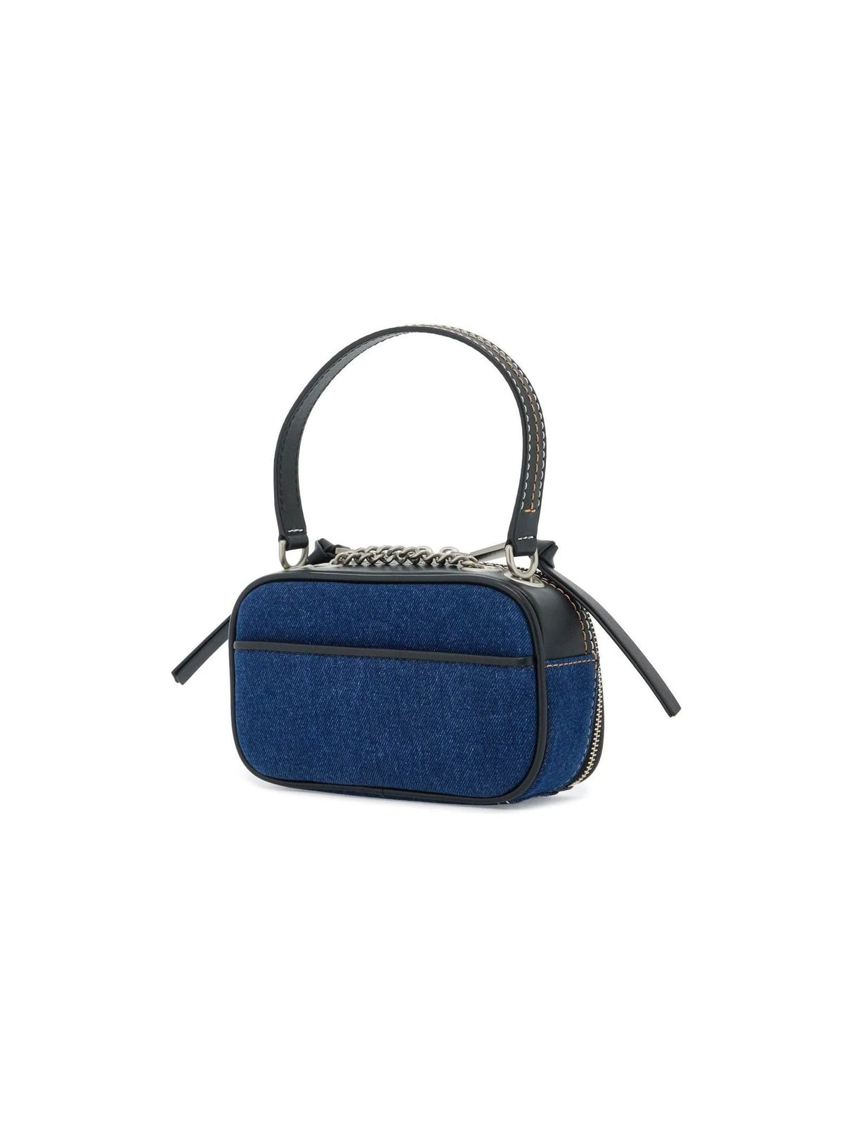 Denim Chain Snapshot Camera Bag - OS - Women > Bags > Crossbody and Shoulder bags