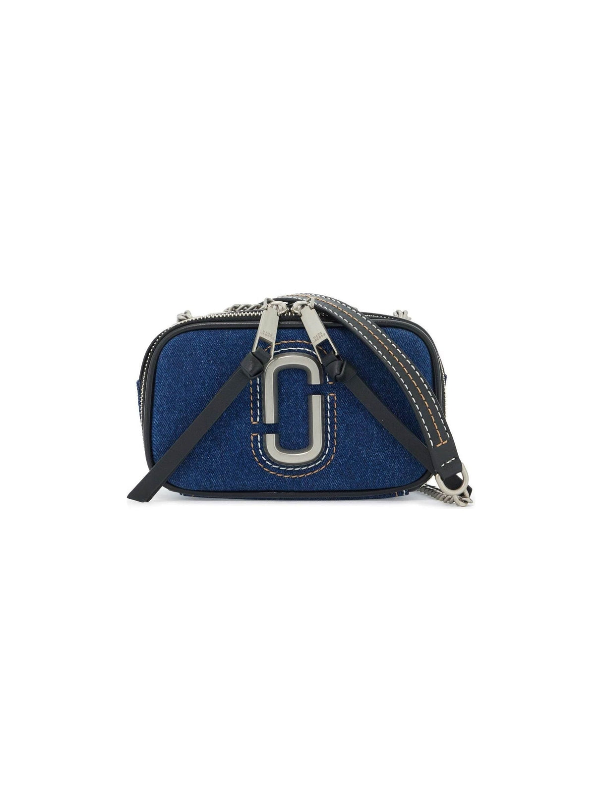 Denim Chain Snapshot Camera Bag - OS - Women > Bags > Crossbody and Shoulder bags