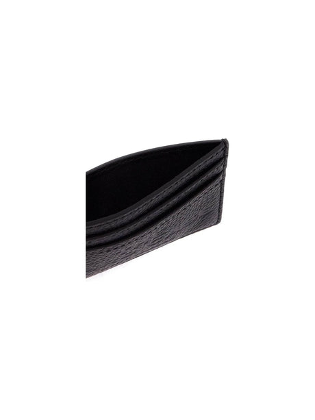 Hammered Leather Card Holder - OS - Women > Accessories > Wallets and Small Leather Goods > Card holders