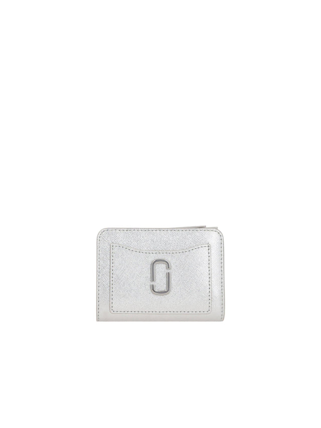 MARC JACOBS-Metallic Utility Snapshot Compact Wallet-JOHN JULIA