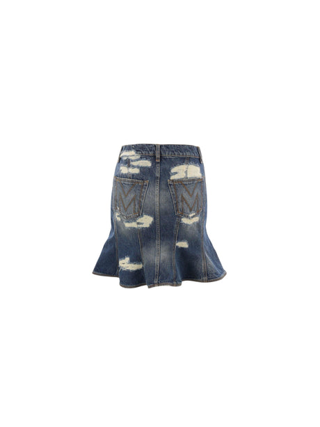 Rip And Repair Fluted Mini Skirt-MARC JACOBS-JOHN JULIA