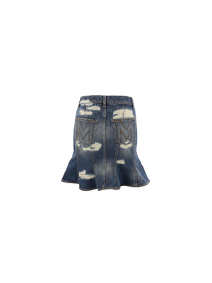 Rip And Repair Fluted Mini Skirt-MARC JACOBS-JOHN JULIA