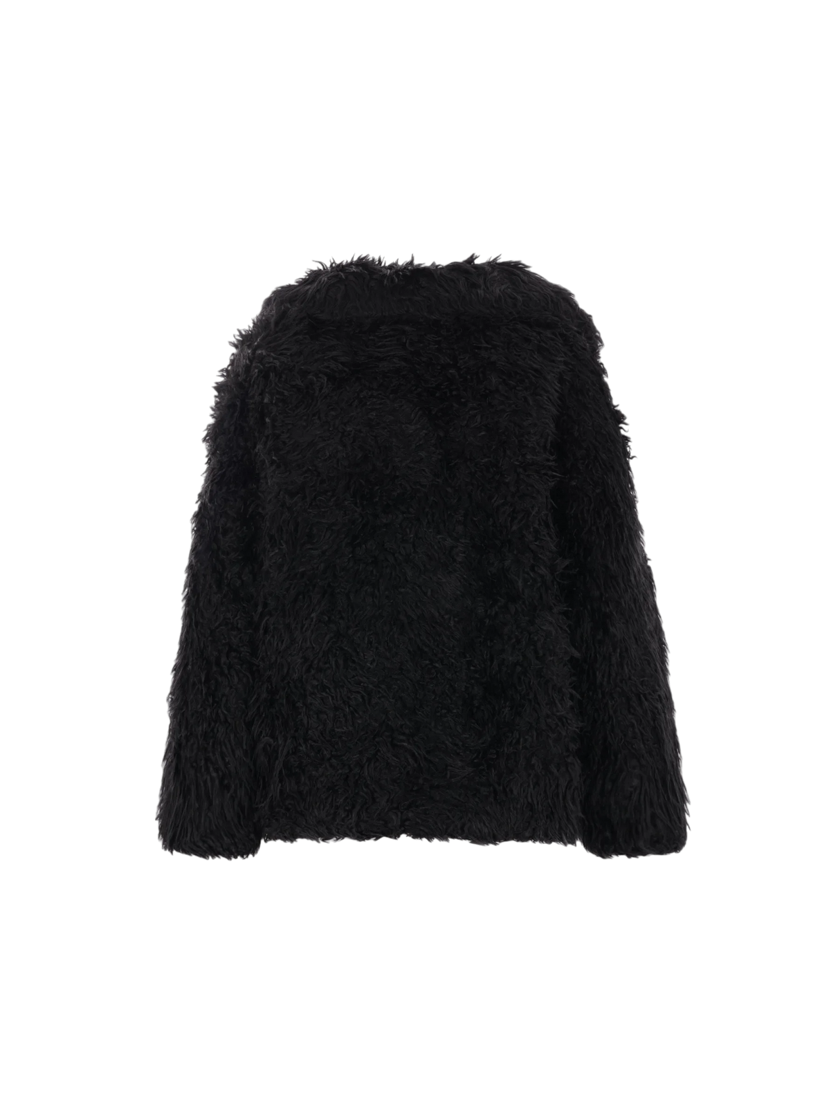 Shaggy Cropped Faux Fur Jacket-MARC JACOBS-JOHN JULIA