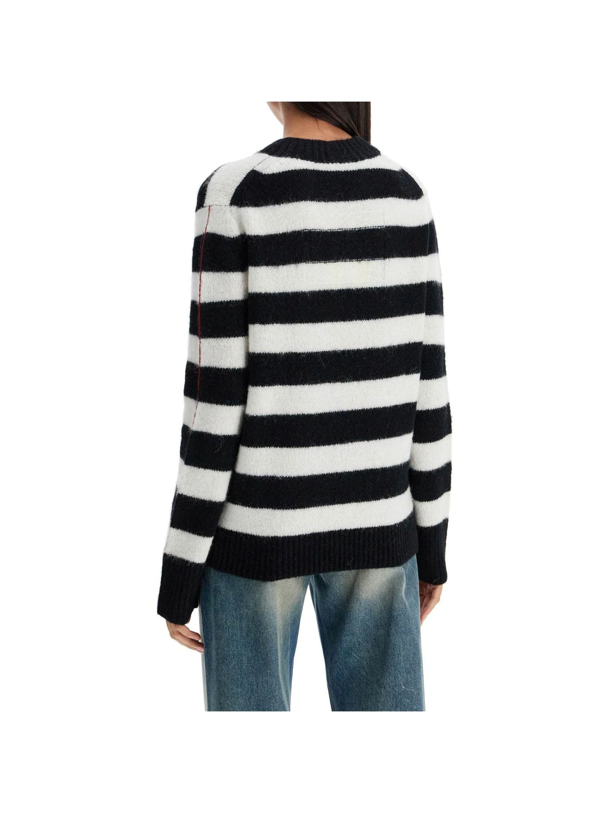 Pullover The Striped Brushed Logo Sweater