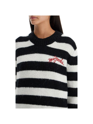 Pullover The Striped Brushed Logo Sweater