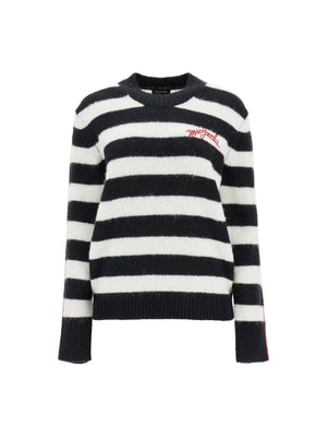 Pullover The Striped Brushed Logo Sweater