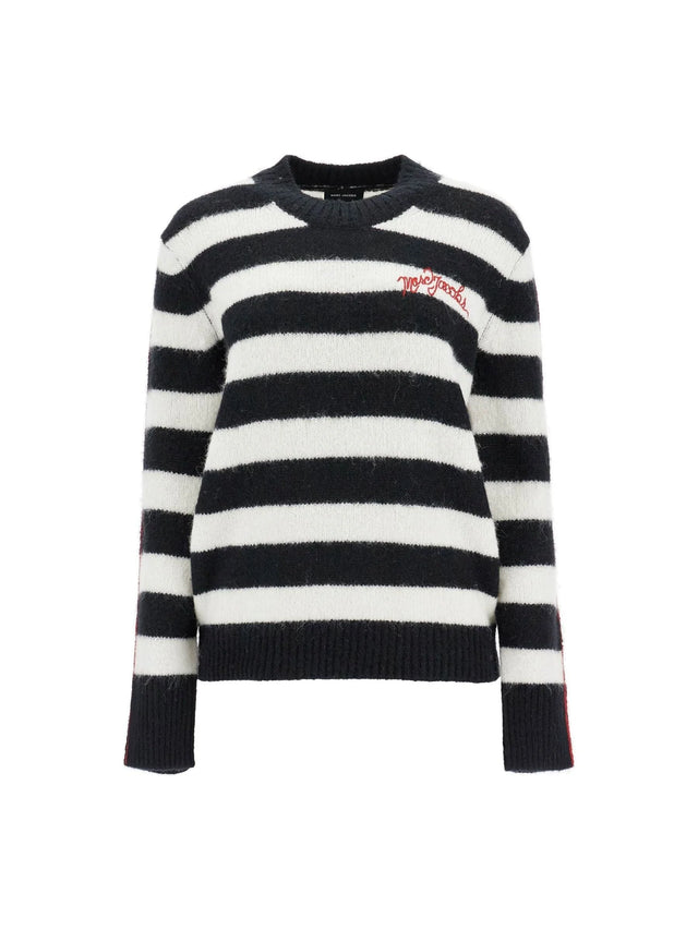 Pullover The Striped Brushed Logo Sweater