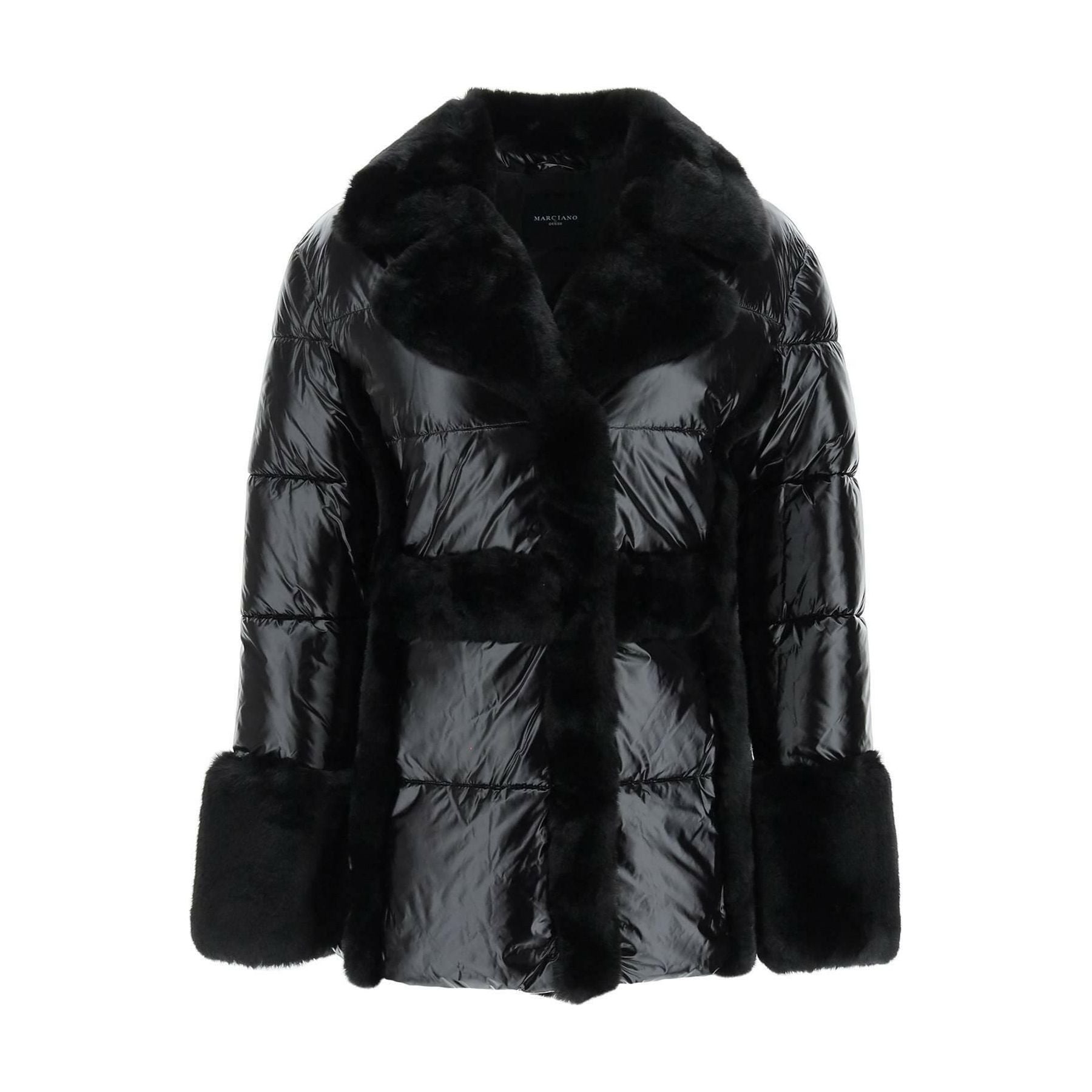 Puffer Jacket With Faux Fur Details MARCIANO BY GUESS JOHN JULIA.