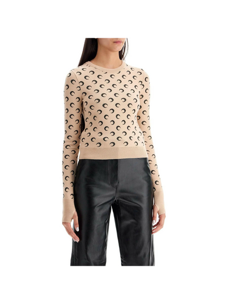 Cropped Moon Jacquard Pul.