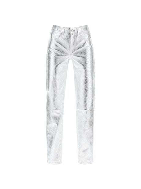 Moonogram Pants In Laminated Leather MARINE SERRE JOHN JULIA.