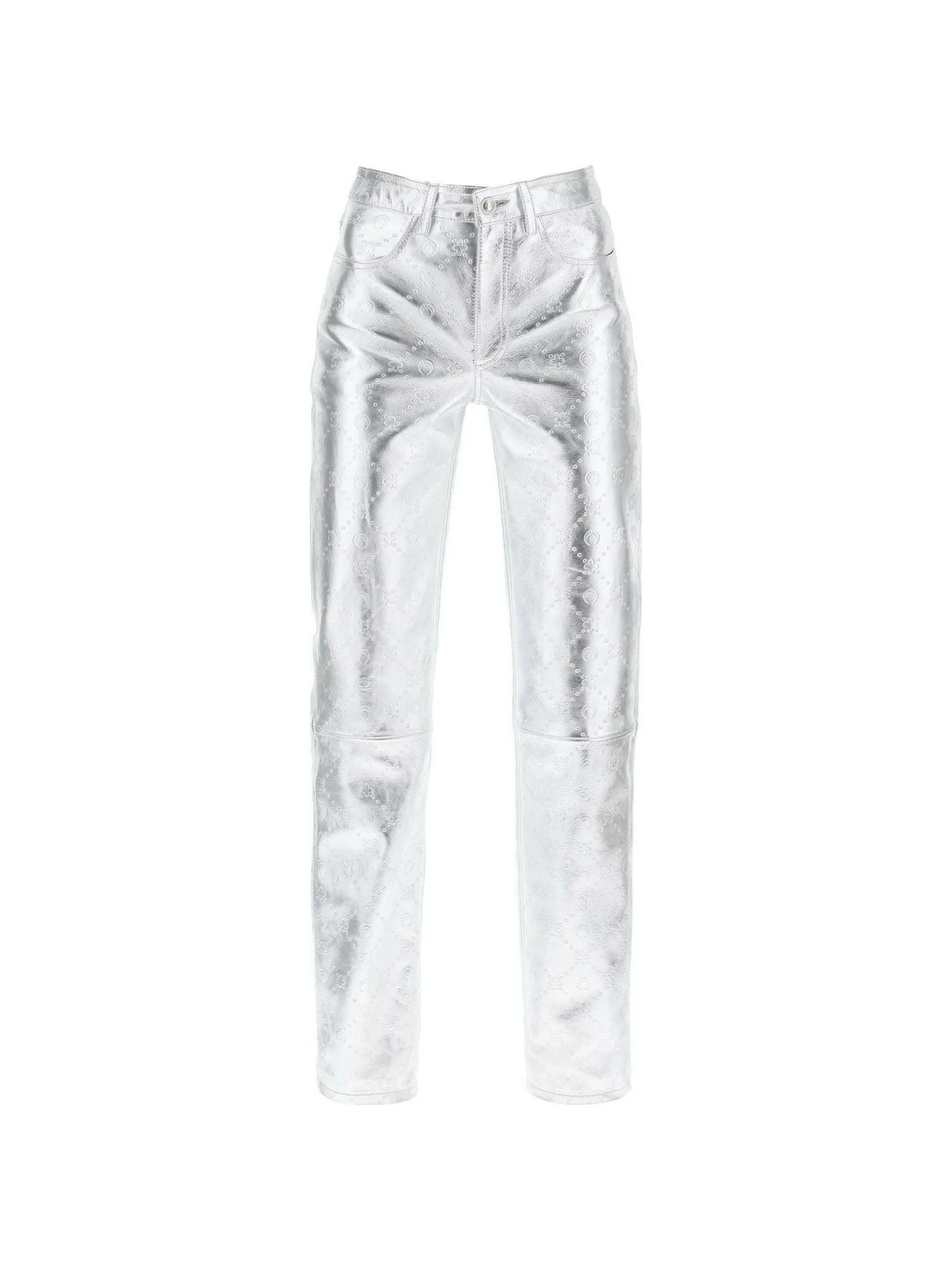 Moonogram Pants In Laminated Leather MARINE SERRE JOHN JULIA.