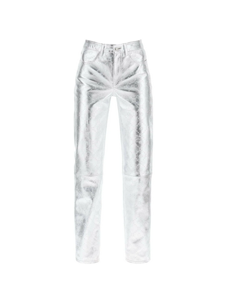 Moonogram Pants In Laminated Leather MARINE SERRE JOHN JULIA.