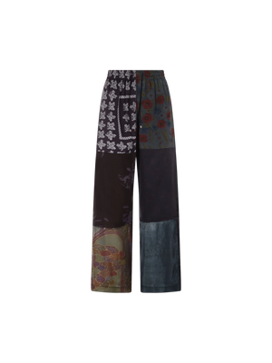 Regenerated Silk Pajama Pants-Marine Serre-JOHN JULIA