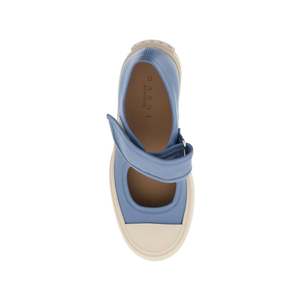 Blue Opal Pablo Mary Jane Nappa Leather Sneakers MARNI JOHN JULIA.