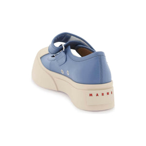 Blue Opal Pablo Mary Jane Nappa Leather Sneakers MARNI JOHN JULIA.